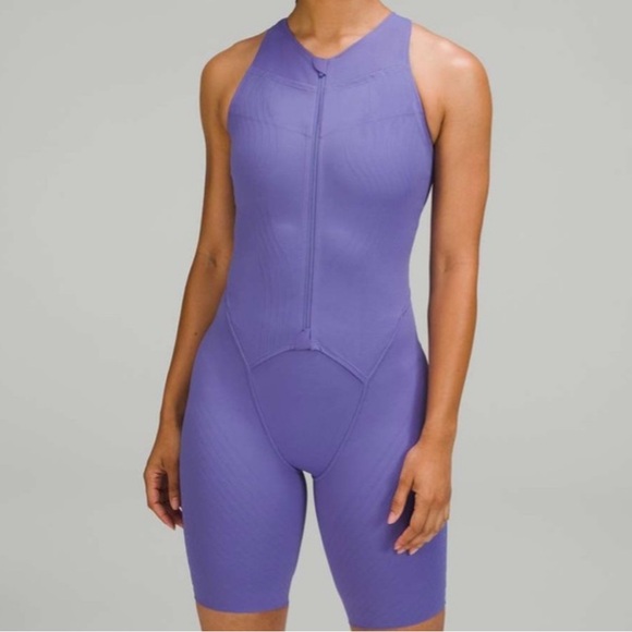 Lululemon Athletica SenseKnit Running One Piece Charged Indigo Size 10 - Picture 2 of 6